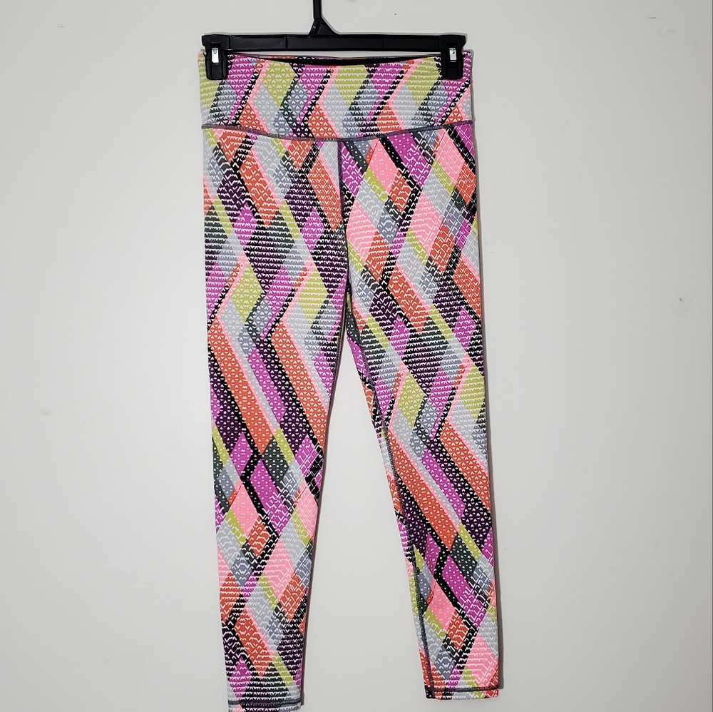 Victoria's Secret VSX Sport Knockout Tight Vibrant‎ Multicolor Leggings Medium